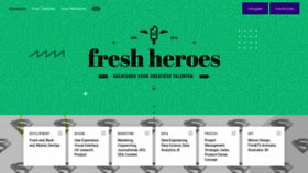 What Freshheroes.com website looked like in 2019 (4 years ago)