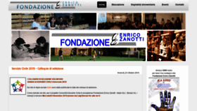 What Fondazionezanotti.org website looked like in 2019 (6 years ago)