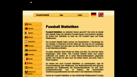 What Fussballstatistik.net website looked like in 2019 (4 years ago)
