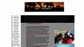 What Faysafaris.com website looked like in 2019 (4 years ago)