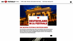 What Festival-lover.de website looked like in 2019 (4 years ago)