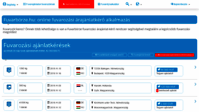 What Fuvarborze.hu website looked like in 2019 (4 years ago)