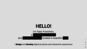 What Fabiofranchino.com website looked like in 2019 (4 years ago)