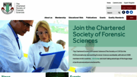 What Forensic-science-society.org.uk website looked like in 2019 (4 years ago)