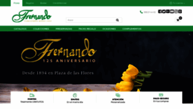 What Floristeriafernando.com website looked like in 2019 (4 years ago)