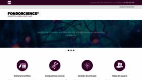 What Fondoscience.com website looked like in 2019 (4 years ago)