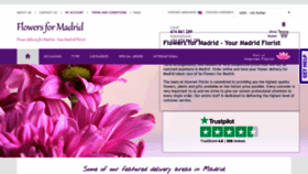 What Flowers4madrid.com website looked like in 2019 (4 years ago)