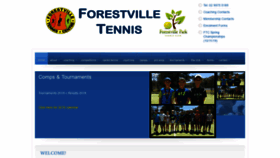 What Forestvilletennis.com.au website looked like in 2019 (4 years ago)