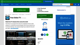 What Free-online-tv.en.softonic.com website looked like in 2019 (4 years ago)