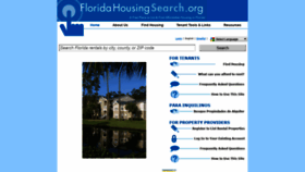 What Floridahousingsearch.org website looked like in 2019 (5 years ago)
