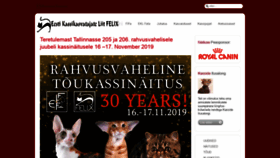 What Felixclub.ee website looked like in 2019 (4 years ago)