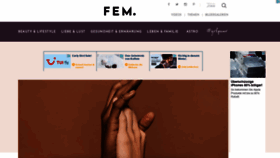 What Fem.info website looked like in 2019 (4 years ago)