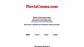What Flaviacosma.com website looked like in 2019 (4 years ago)