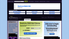 What Free-knitpatterns.com website looked like in 2019 (4 years ago)