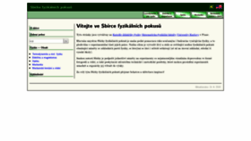 What Fyzikalnipokusy.cz website looked like in 2019 (4 years ago)