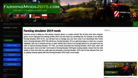What Farmingmods2015.com website looked like in 2019 (4 years ago)