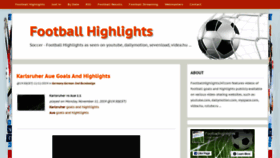 What Footballhighlights247.com website looked like in 2019 (4 years ago)