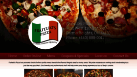 What Fratellopizza.com website looked like in 2019 (4 years ago)