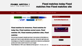 What Fixed-match1x2.com website looked like in 2019 (4 years ago)