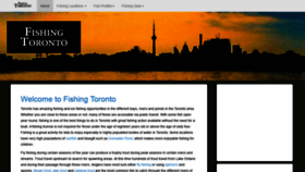 What Fishingtoronto.ca website looked like in 2019 (4 years ago)