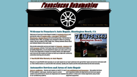 What Franciscosautorepairhuntingtonbeach.com website looked like in 2019 (4 years ago)