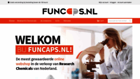 What Funcaps.nl website looked like in 2019 (4 years ago)