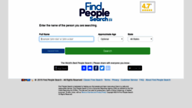 What Findpeoplesearch.com website looked like in 2019 (4 years ago)