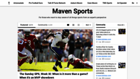 What Footballmaven.io website looked like in 2019 (4 years ago)