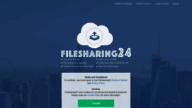 What Filesharing24.com website looked like in 2019 (4 years ago)