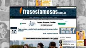 What Frasesfamosas.com.br website looked like in 2019 (4 years ago)