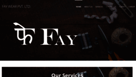 What Faywear.com website looked like in 2019 (4 years ago)