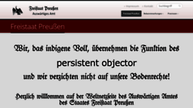 What Freistaat-preussen.world website looked like in 2019 (4 years ago)