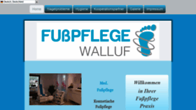 What Fusspflege-walluf.de website looked like in 2019 (4 years ago)