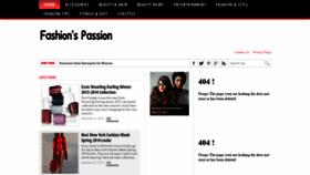 What Fashionspassion.com website looked like in 2019 (4 years ago)