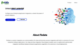What Flodata.io website looked like in 2019 (4 years ago)