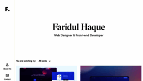 What Faridul.com website looked like in 2019 (4 years ago)