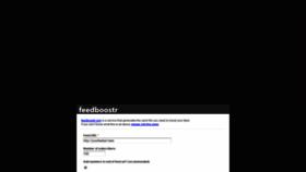 What Feedboostr.com website looked like in 2019 (4 years ago)