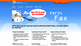 What Fax.pdf24.org website looked like in 2019 (4 years ago)
