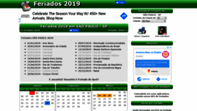 What Feriados.com.br website looked like in 2019 (4 years ago)
