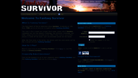 What Fantasysurvivor.net website looked like in 2019 (4 years ago)