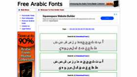 What Freearabicfonts.com website looked like in 2019 (4 years ago)