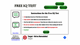 What Freeiqtest.info website looked like in 2019 (4 years ago)