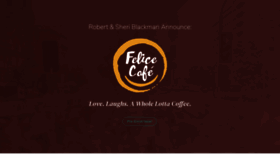 What Felice.cafe website looked like in 2019 (4 years ago)