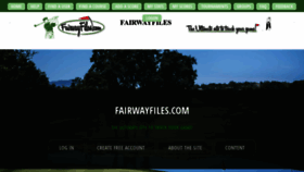 What Fairwayfiles.com website looked like in 2019 (4 years ago)