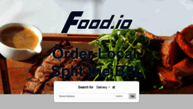 What Food.io website looked like in 2019 (4 years ago)