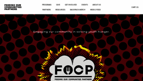 What Feedingourcommunitiespartners.org website looked like in 2019 (4 years ago)