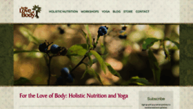 What Fortheloveofbody.com website looked like in 2019 (4 years ago)