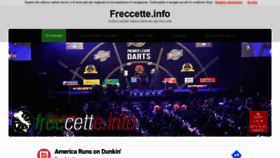 What Freccette.info website looked like in 2019 (4 years ago)