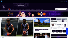 What Fremantlefc.com.au website looked like in 2019 (4 years ago)