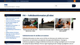 What Fhi.se website looked like in 2019 (4 years ago)